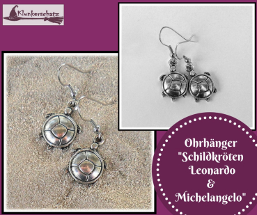 Ohrhänger "Schildkröten Leonardo & Michelangelo"
